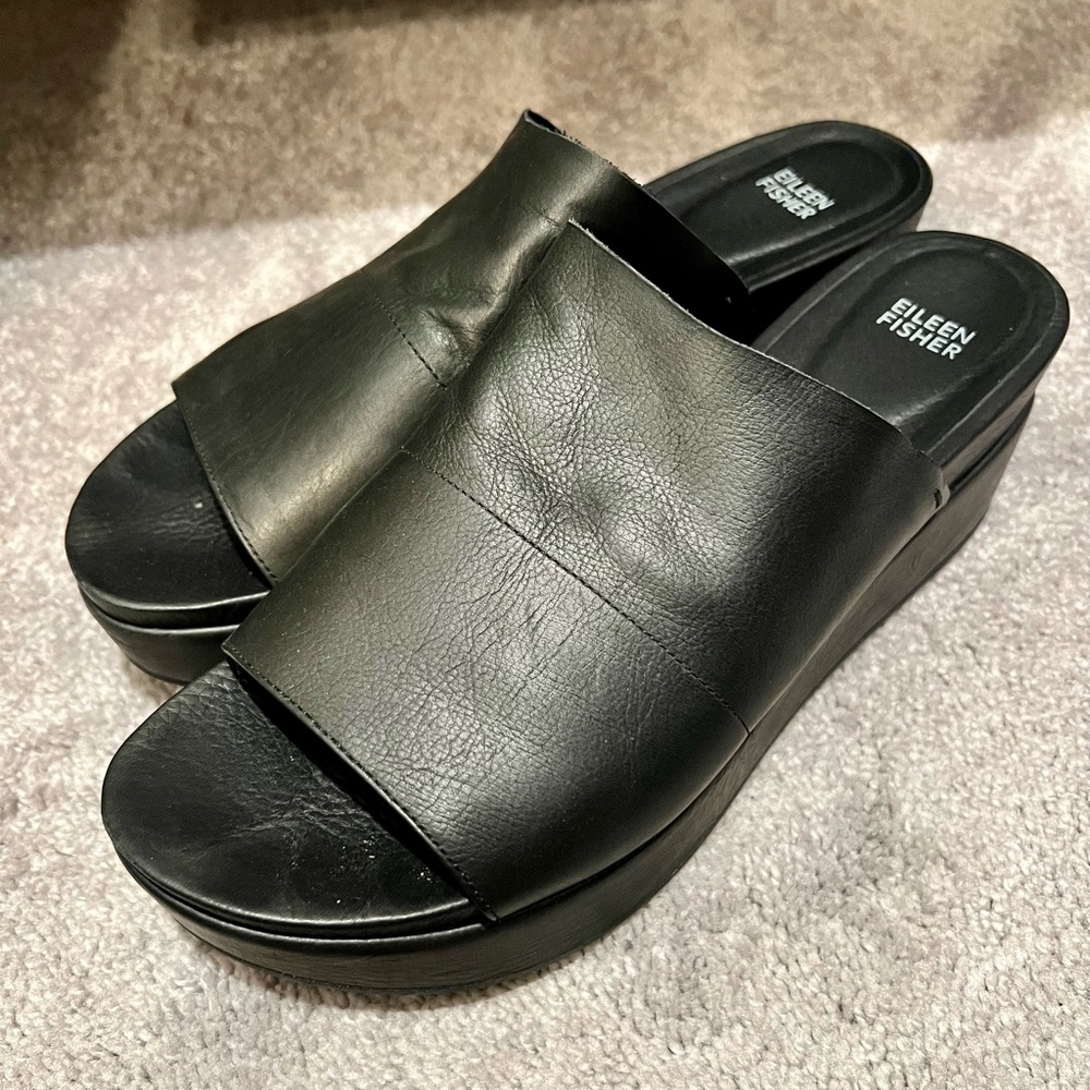 Eileen Fisher Platform Sandals, Size 11